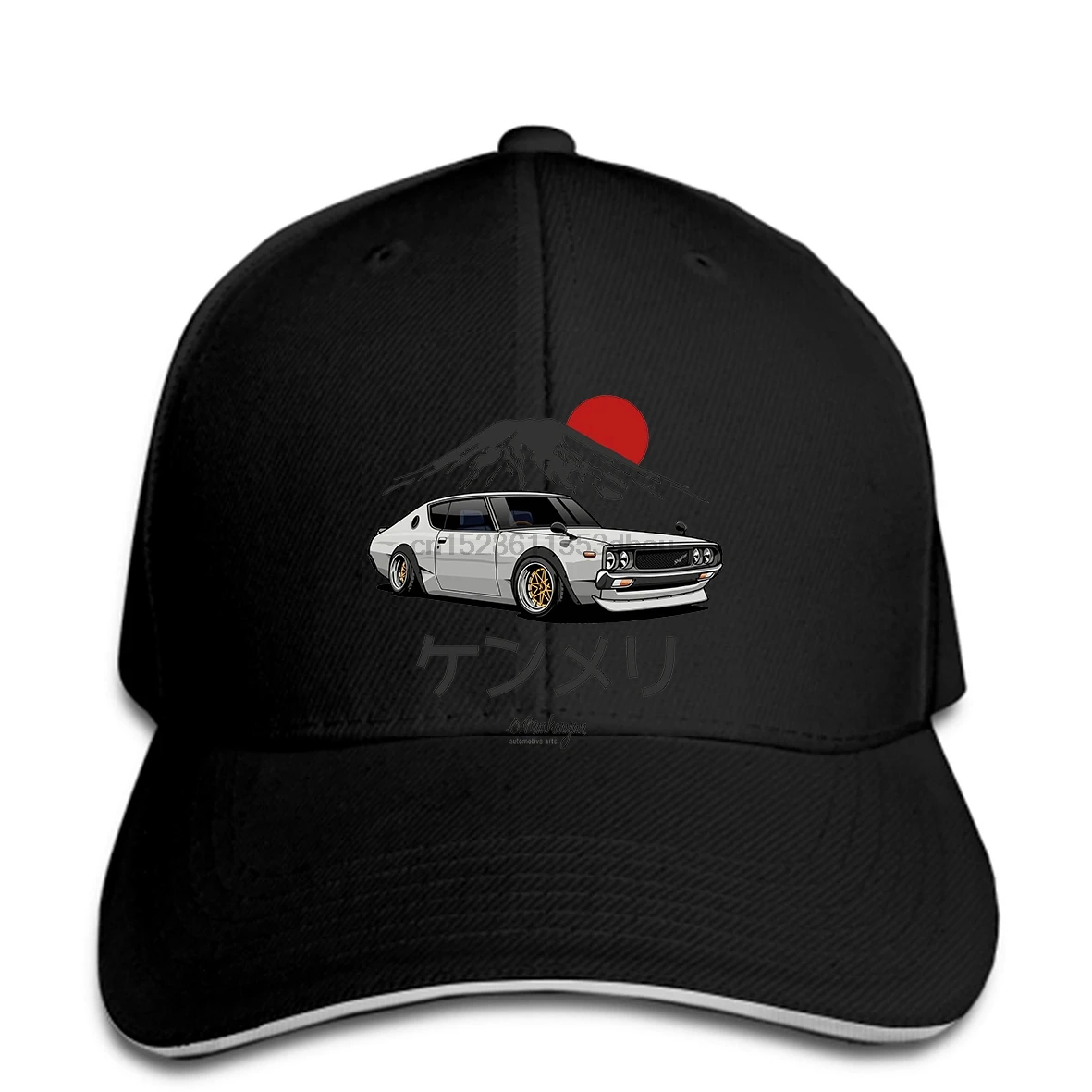Мягкая бейсбольная кепка для автомобиля Nissan GTR, бейсболка с 3D-принтом, кепка с коротким рукавом