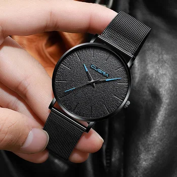 

CUENA Luxury Ultra Thin Wrist Watche for Men Top Brand Quartz Male Clock Waterproof Man Watch New Dropshipping Relogio Masculino