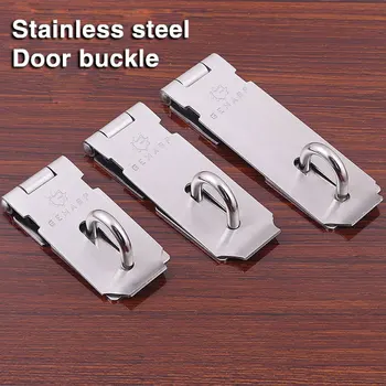 

tool box latches 5pcs Stainless Steel 3in/4in/5in Door HASP Padlock Clasp Anti Theft Lock Catch door security chain