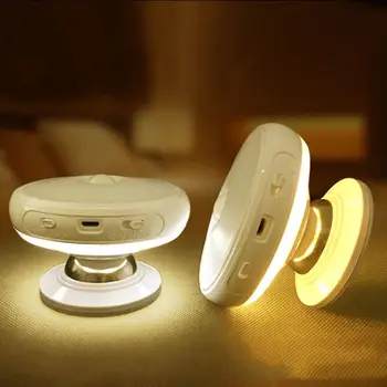 

Night Light Motion Sensor Lamp Wall Mount 360 Degree Rotating LED Nightlight Movement Induction Lighting Home Garage Kitchen
