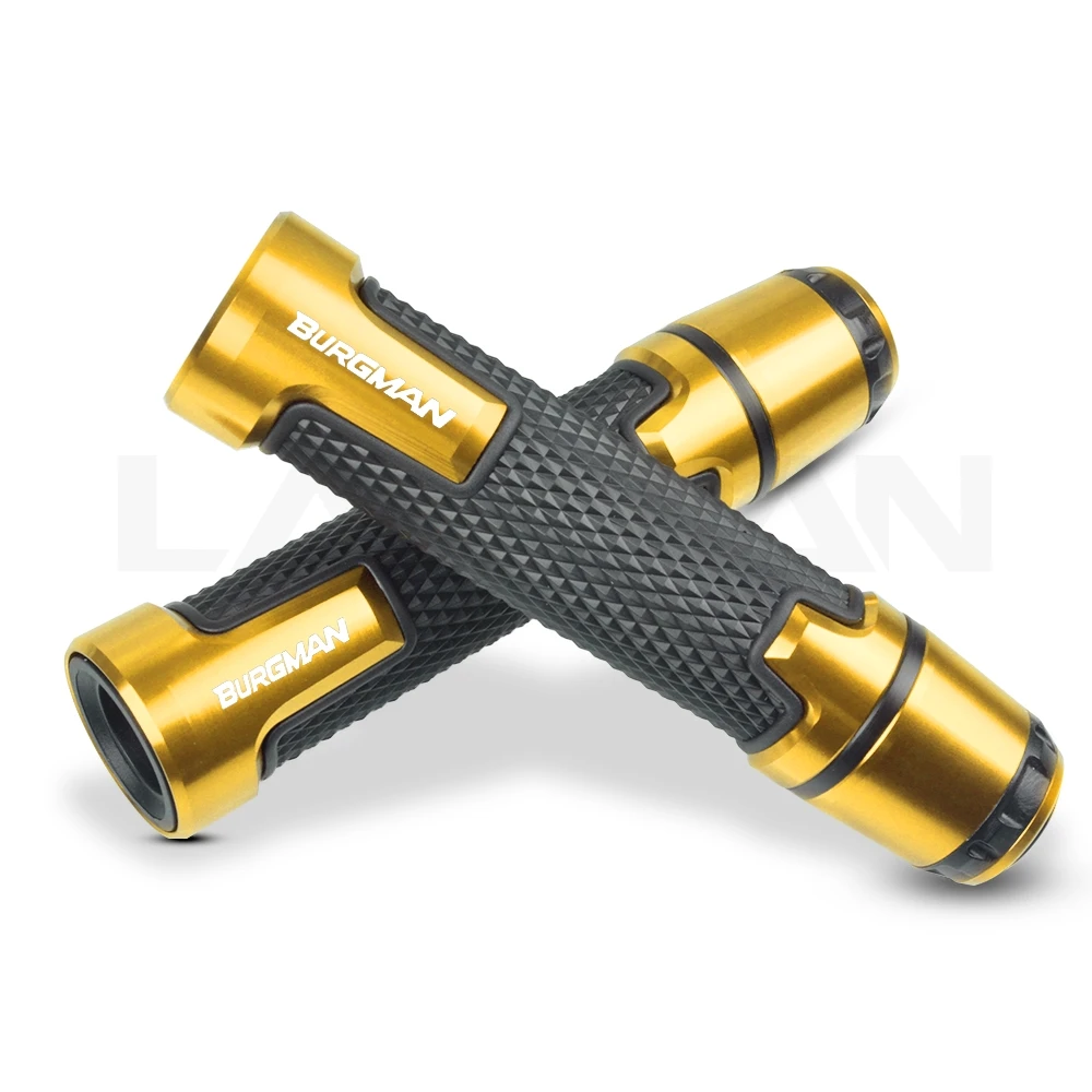 Gold Burgman Для Suzuki BURGMAN 7/8, мотоциклетные ручки на руль, рукоятка Burgman 650 400 125 200 AN650 AN400 AN125 AN200, аксессуары - Цвет: Gold Burgman