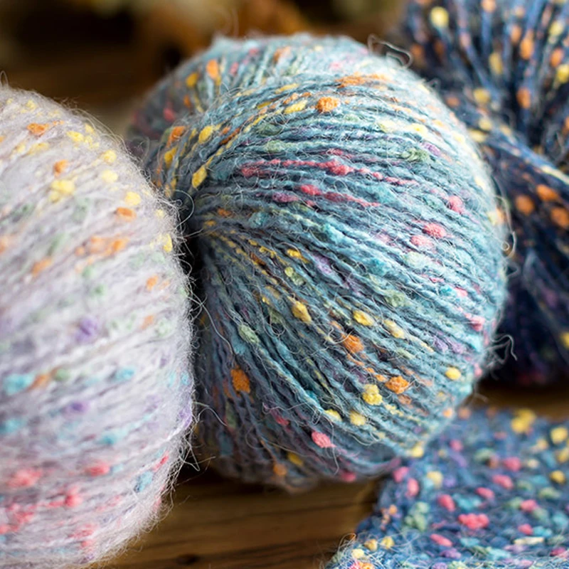 Fil Acrylique Arc-en-ciel Pour Tricot/crochet - 50 G, 75 M, 4 Brins, Idéal Pour écharpes, Pulls, Projets DIY