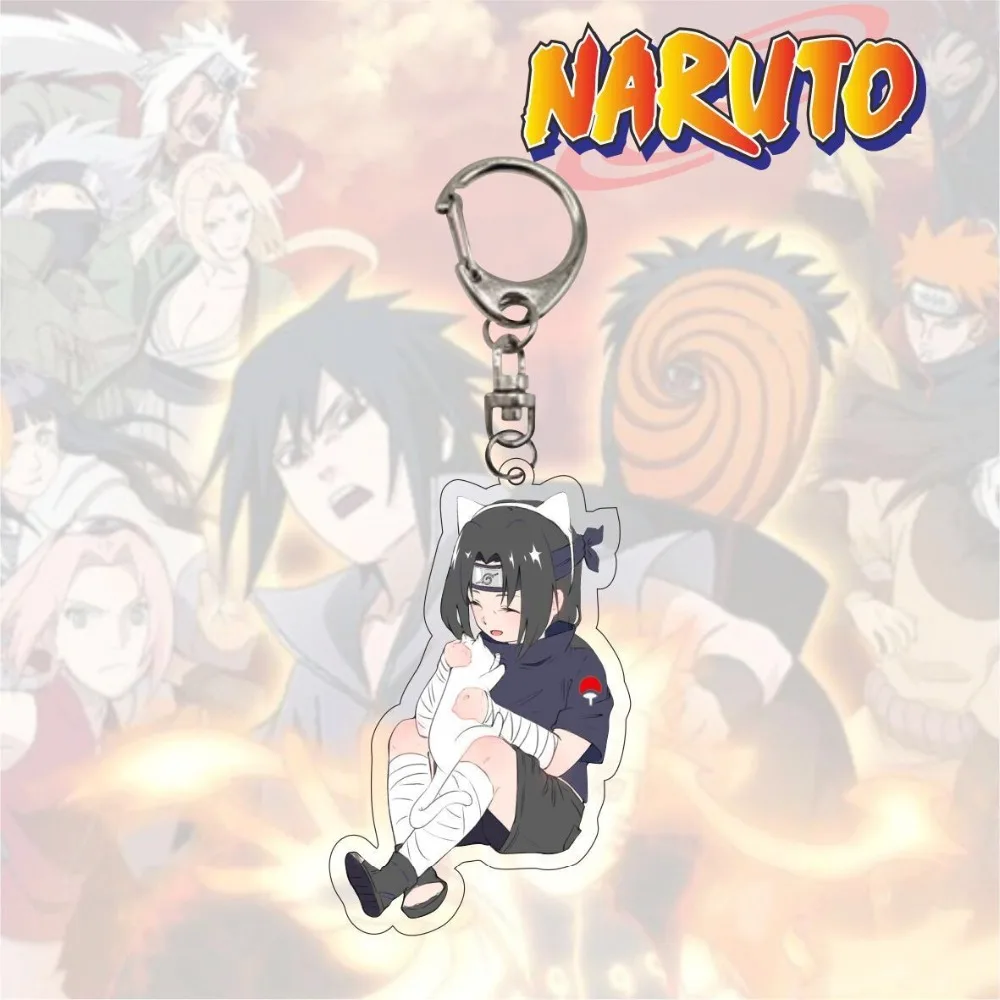 New Arrival Hot Classic Anime Collection Key Chain Ring Cartoon Q Version Characters Acrylic Pendant Keychain Ornaments Chaveiro