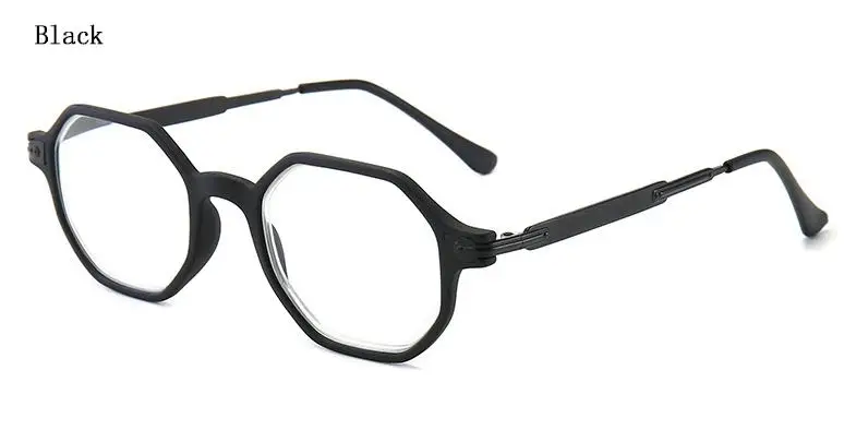 Новая мода ретро полигон синий светильник блокировка очки для чтения лупа для мужчин и женщин Анти-усталость компьютер Пресбиопия очки N5 - Цвет оправы: 2