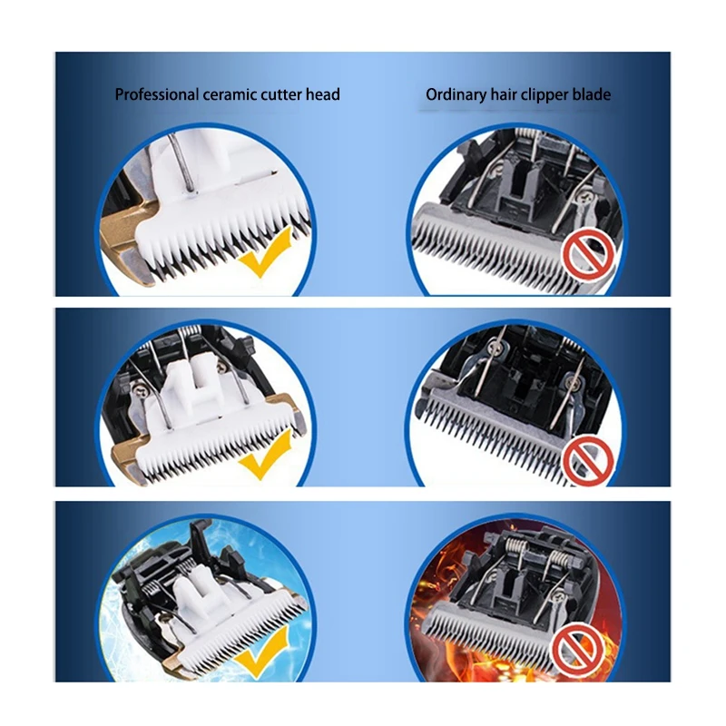 LBER Blade Nozzles Pet Clipper Blade Steel Cutter Dog Hair Trimmer Spare Head for Baorun 938 X1 X5 P3 P2 X7 P7 S1 T2 T3 C1