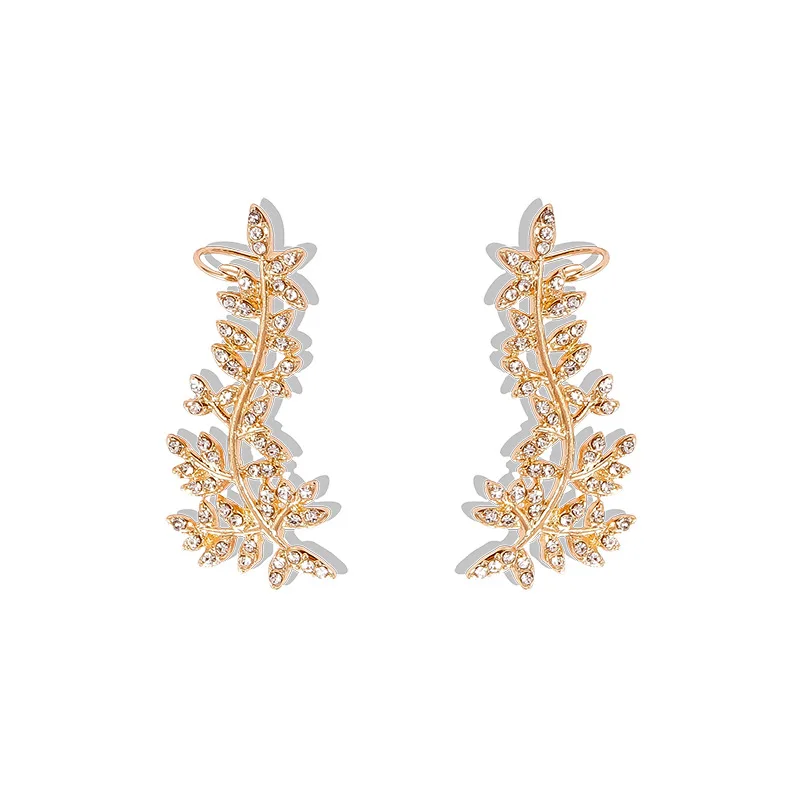 2 Pcs Type B Клипсы для ушей для женщин, креативная мода, серьги-гвоздики, MS, сплав, покрытие, с зажимом для ушей, модная влюбленная женщина - Окраска металла: 2 Pcs Type B