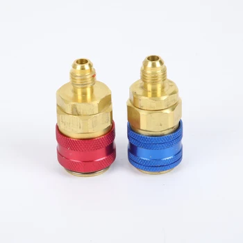 

R134a Auto Quick Coupler Connector Bass Adapters Low & High Side AC Manifold AP