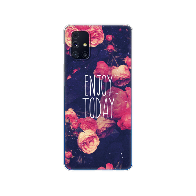 Samsung M31s Cases 6.5" Tpu Soft Silicon Back Phone Cover For Samsung Galaxy M31S GalaxyM31S M 31S m317f m317 Funda flower