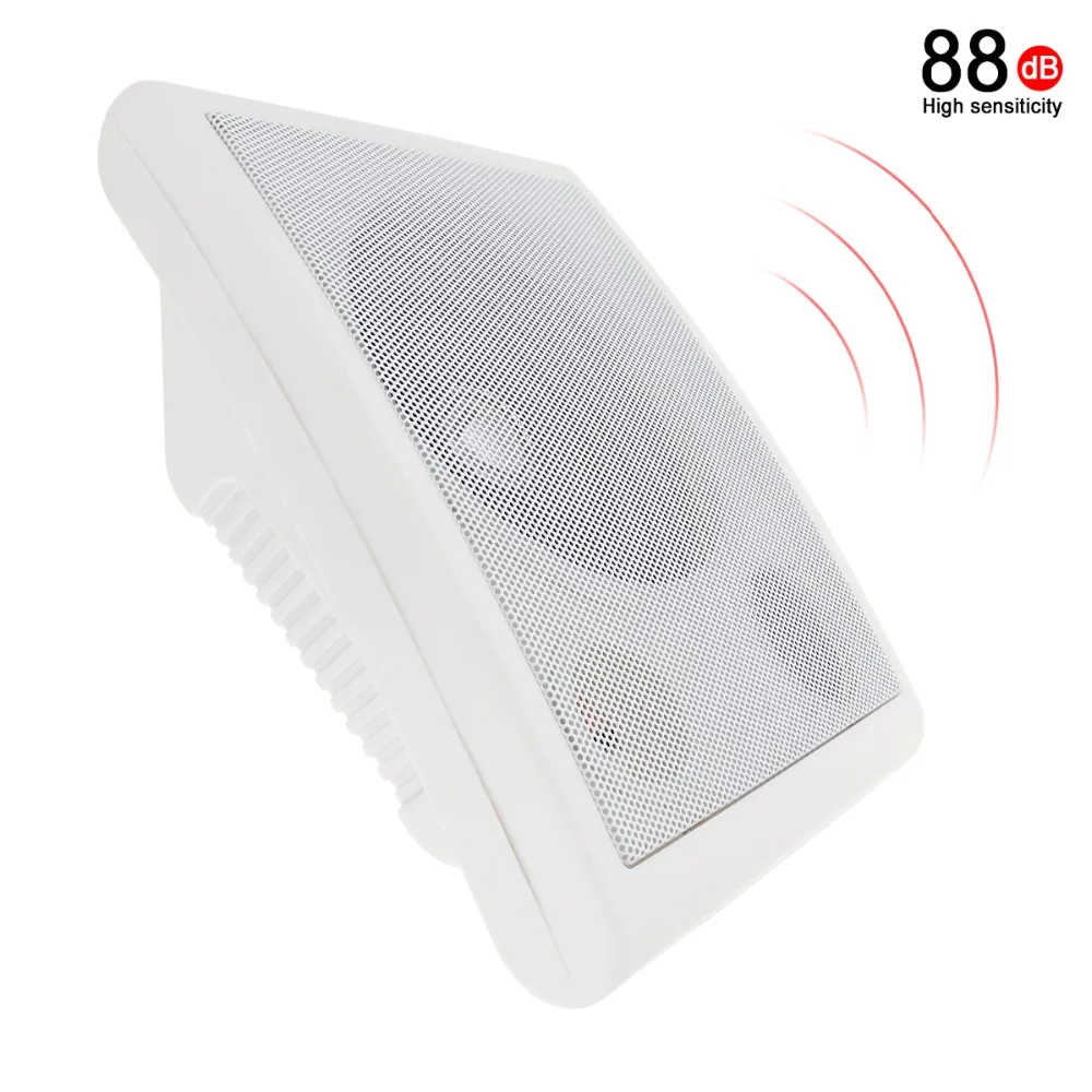 6.5Inch 10W Fashion Wall-mounted Ceiling Speaker Public Broadcast Speaker For Park / School / Shopping Mall / Railway