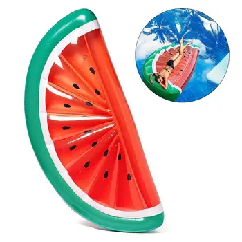 

High Quality Inflatable Floating Row Watermelon Bed Semi-circular PVC Thickened Cartoon Inflatable Toy Floating Bed For Adults