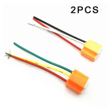 

13 Cm H4 / 9003 / HB2 Pigtail-shaped Ceramic Headlight Connector/plug/adapter/socket LED Bulb Socket Connector
