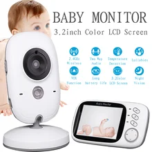 3,2 дюймов беспроводной цветной видеоняня высокого разрешения няня камера безопасности ночного видения контроль температуры