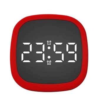 

Alarm Clock Silicone Press Console Clock Dimmable Calendar Voice Control Kids Gifts
