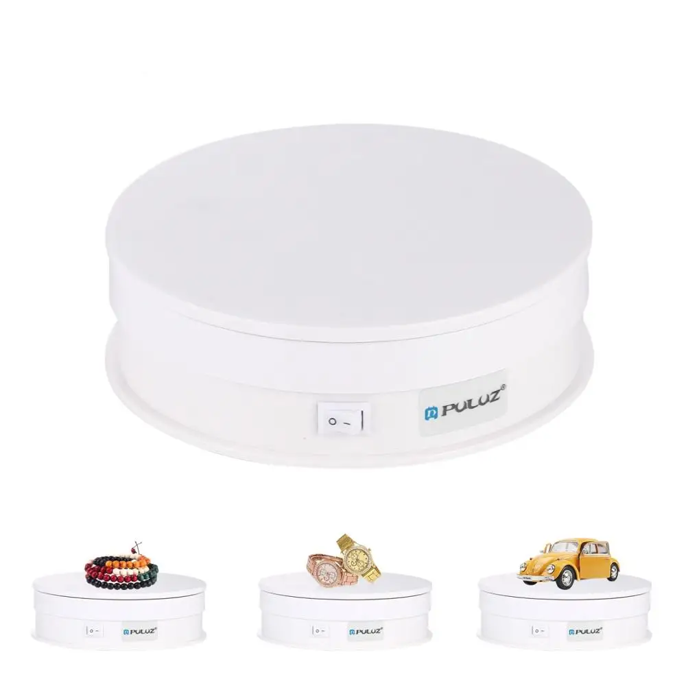 Puluz-suporte Giratório Elétrico Suporte Giratório de 360 Graus Adereços de Fotografia Gravação de Vídeo Usb 30cm 15cm - Image 3