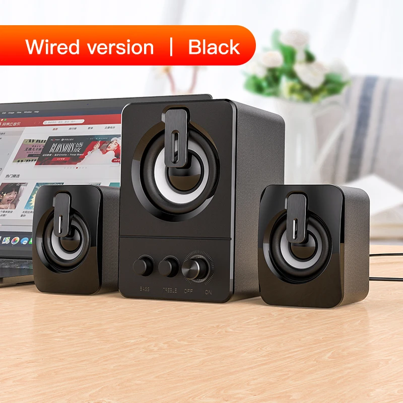 

Computer Speaker 4D Surround Sound Mini Subwoofer Music Speaker for Laptop Notebook PC Phone Stereo Bluetooth Loudspeaker
