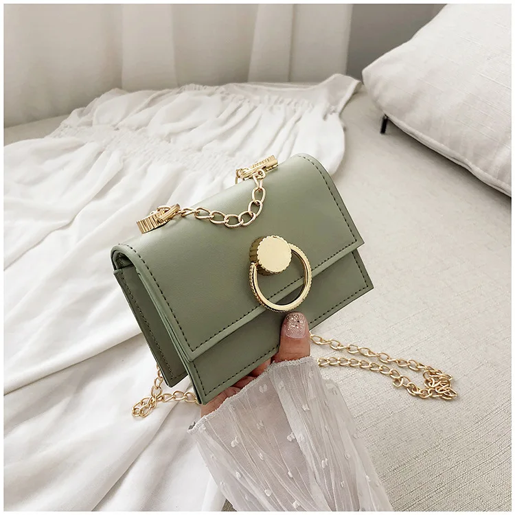 

Korean-style WOMEN'S Bag 2019 New Style Fashion Chain Shoulder Square Sling Bag Korean-style Casual Versatile Shoulder Bag Fashi