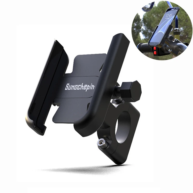 

Aluminum Alloy Motorcycle Bike Bicycle Phone Holder for 4-7 inch Smartphone GPS 20-30mm Handlebar Mount Motorbike Accessories