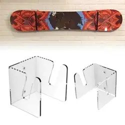 Wall-Mounted Skateboard Rack Displaying Acrylic Wall Hanging Sliding Plate Bracket Display Stand for Longboard
