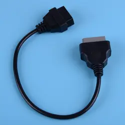 DWCX высокое качество автомобиля Черный 14 до 16 Pin OBD2 разъем адаптера диагностический кабель подходит для Nissan