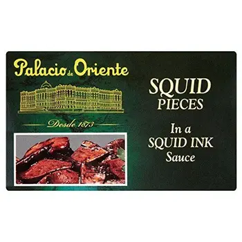 

Palacio de Oriente Squid morceaux en sauce à l'encre (111g) - Paquet de 2