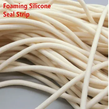 

10meters 2mm diameter foam sponge silicone rubber seal strips