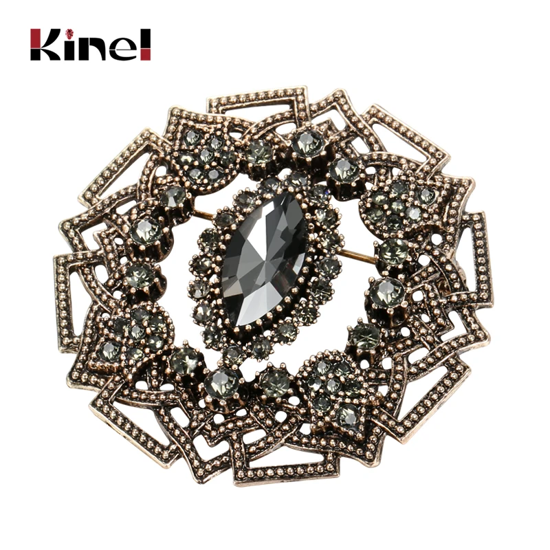 WCRAZYE Broche En Forme De Croix Baroque Pour Femmes Et Filles