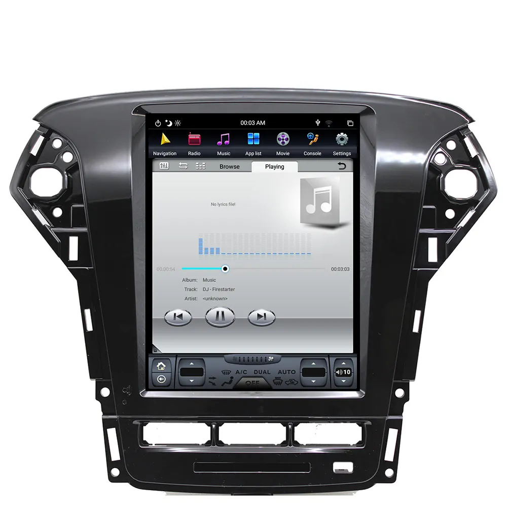 PX6 Android 9,0 автомобильный Радио Tesla вертикальный экран для Ford Mondeo 2011-2013 аудио плеер In-dash Carplay gps навигация