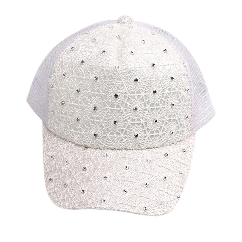 BW Baby Caps Child Baseball Cap Hip Hop Summer Sequin Sun Hat Snapback Mesh Hat For Kids - Цвет: BW