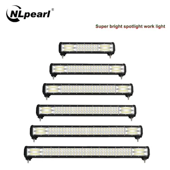 

Nlpearl 1PCS Light Bar/Work Light 216W 288W Led Light Bar 12/24V Led Spotlight For Car Offroad Tractor Truck 4x4 SUV ATV Boat