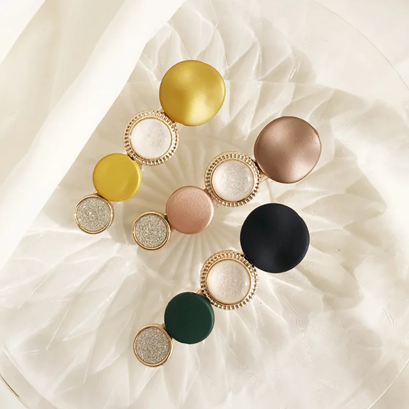 South Korea's New High-End Boutique Hair Accessories Creative Candy Hit Color Hairpin Exquisite Frosted Colorful Side Clip Ladie |
