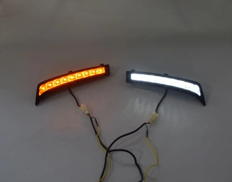 2Pcs/Pair SUNKIA Daylight Fog Lamp Car LED Daytime Running Light Black Cover DRL for Subaru Forester 2013
