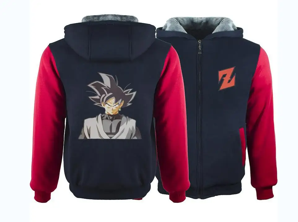 Принт Dragon Ball Z Off White костюм на молнии толстовки для мужчин аниме стих с капюшоном Косплей толстовки уличная Повседневная Верхняя одежда - Цвет: G