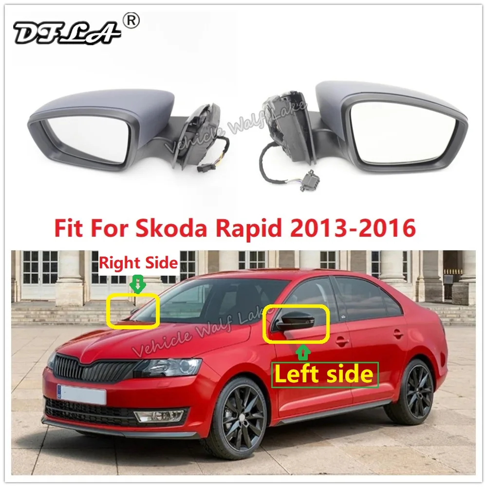 

Зеркало заднее Регулируемое с подогревом для Skoda Rapid Sedan и Spaceback 2013 2014 2015 2016