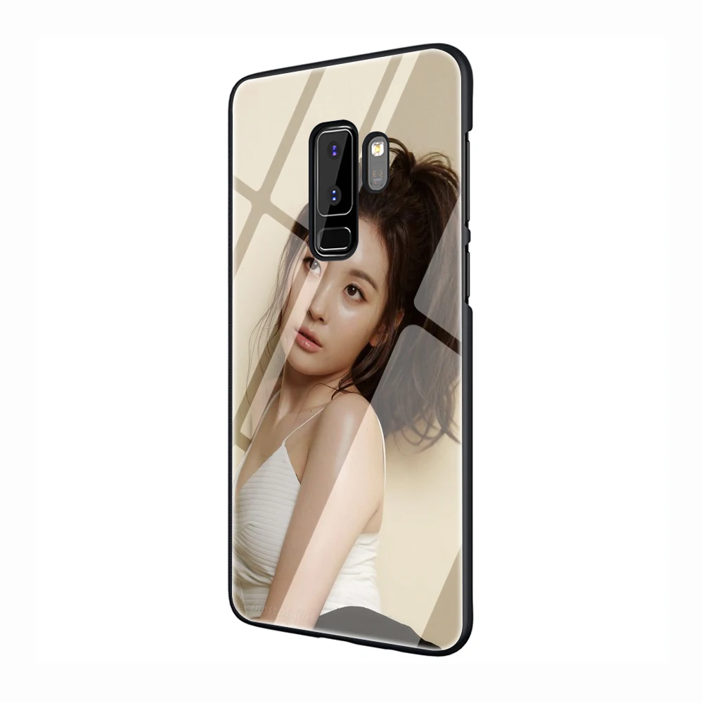 EWAU в Корейском стиле поп Kpop девушка Стекло чехол для телефона для samsung Galaxy S7 8; большие размеры 9, 10; плюс 10 плюс Note8 9 10 плюс A10 20 30 40 50 60 70 - Цвет: G3