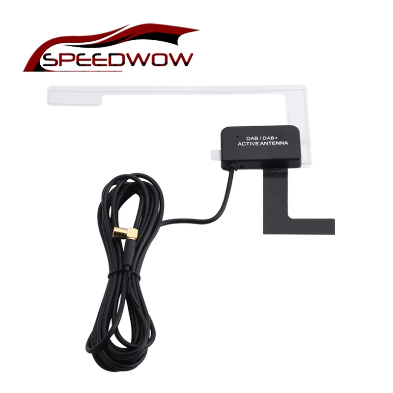 SPEEDWOW Автомобильная Радио Антенна цифровая DAB+ Активная Антенна SMB прямоугольный разъем Автомобильная активная антенна DAB цифровой для радио