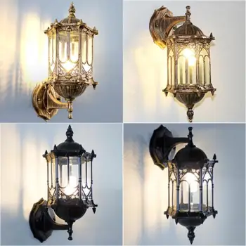 

European style villa courtyard exterior wall light outdoor waterproof LED garden home balcony Gate Community Outdoor wall lamp