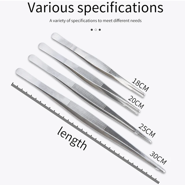 337-6 In. Fiber Grip Bent Tweezers-Import-SW Art Glass - Foto 3