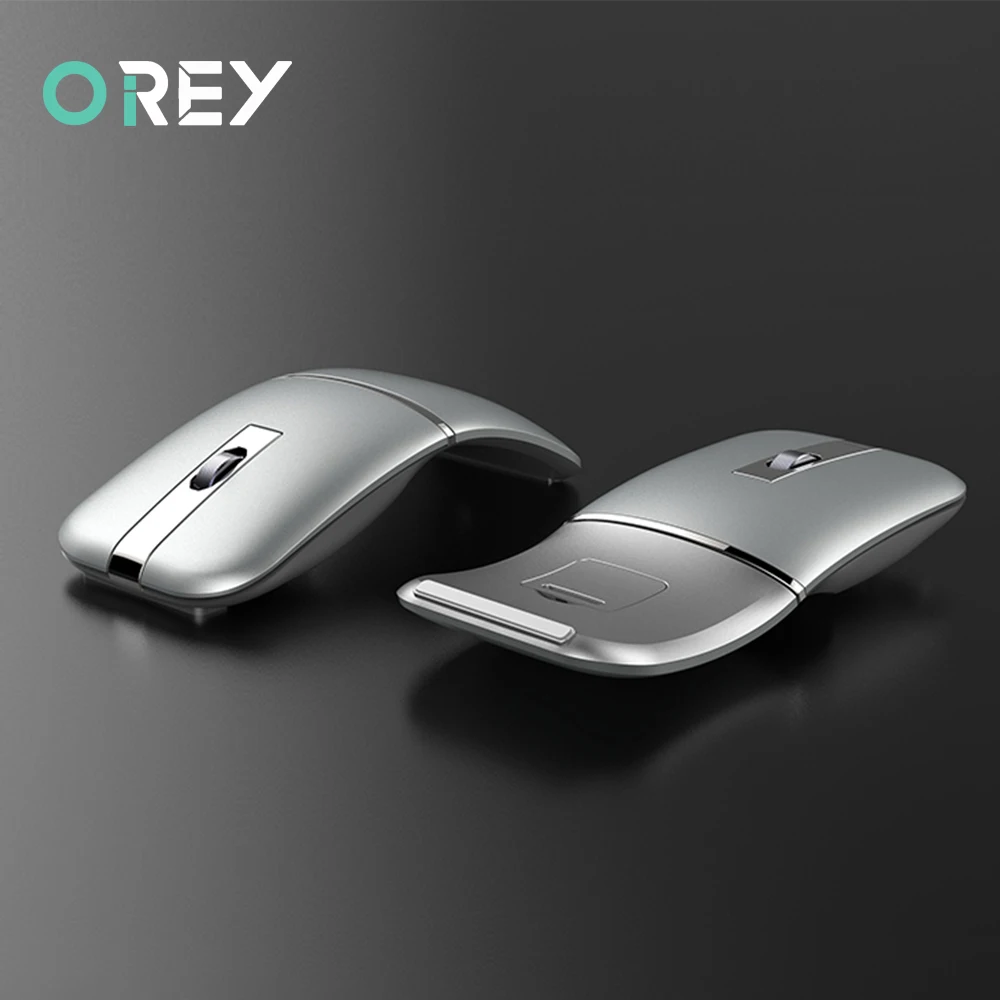 2.4G USB Wireless Bluetooth Folding Mouse Rechargeable Ergonomic Gaming Mouse For Macbook Lenovo Asus HP Computer Gaming Mouse