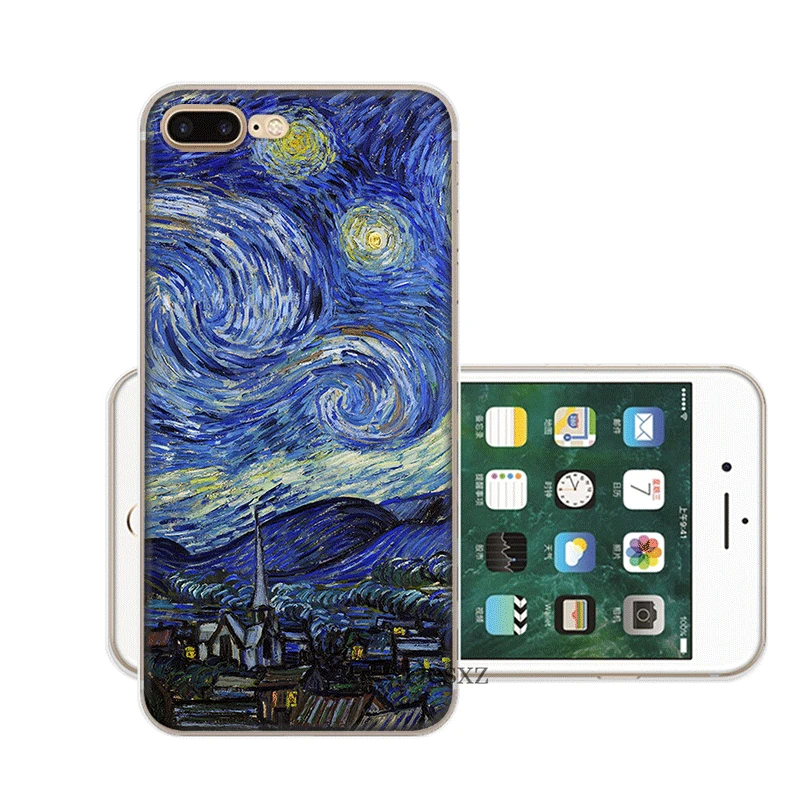 Чехол для мобильного телефона iPhone 11 Pro X XR XS Max 5 5S SE 6 6S 7 8 Plus жесткий чехол Ван Гог