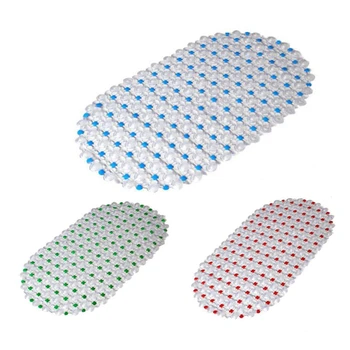 

Toilet Round Mat Cleaning Anti-Slip Mat Bathroom Kid Bathing Anti-Fall Foot Transparent Hand Washable Mat