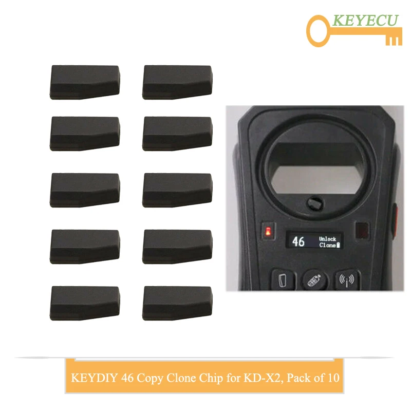KEYECU 10 шт./лот KEYDIY KD 46 копия клона транспондера чип для электронного