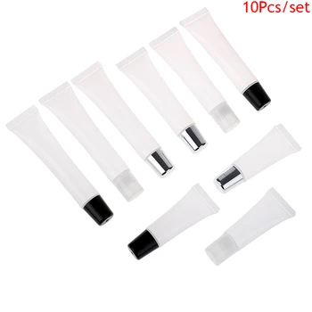 

10Pcs 10/15/20ml Empty Lipstick Tube Lip Balm Soft Tube Makeup Squeeze Clear Lip Gloss Container