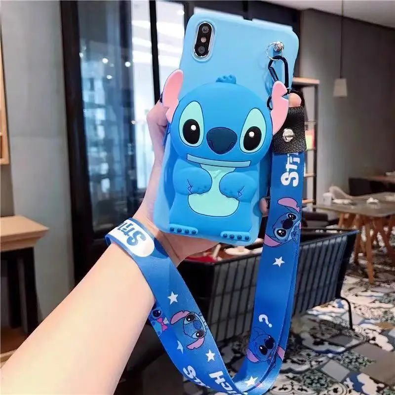 Милый 3D мультфильм Минни на молнии кошелек чехол для телефона для iPhone 11 Pro Max X XR XS Max 8 7 6 6S Plus силиконовый чехол s для HUAWEI P20 P30 - Цвет: 6