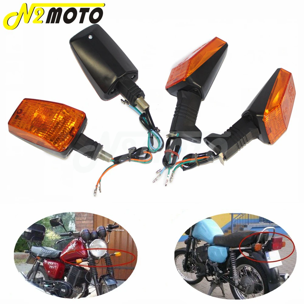 /'/'E3 SAE DOT/'/' Front Turn Signal Light Indicator Lamp For MZ ETZ 251 Motorcycle