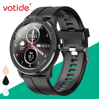 

Color Screen Smart Bracelet Heart Rate Monitoring Step Count Round All Touch Ch