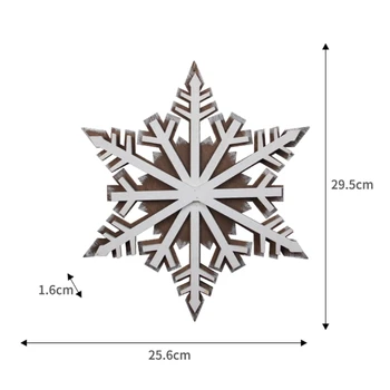 

Merry Christmas Tree Hanging Snowflake Ornaments Wooden Hollow Design Pendant New 2020