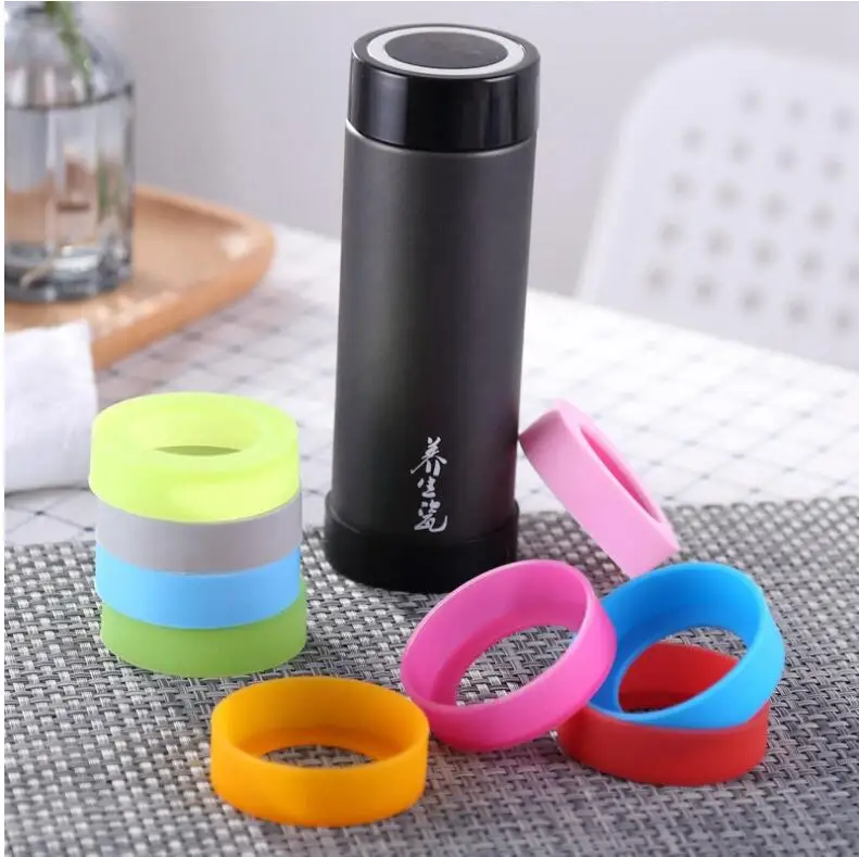 50pcs/lot 70mm 20oz/30oz New Bottom Protective Cover Cap Rubber Cup Sleeve Silicone Coasters for Travel Mug Water Bottle