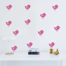 Горячие продажи DIY мультфильм Птицы настенные наклейки гостиной спальни декоративные наклейки для детского сада съемные самоклеящиеся фрески