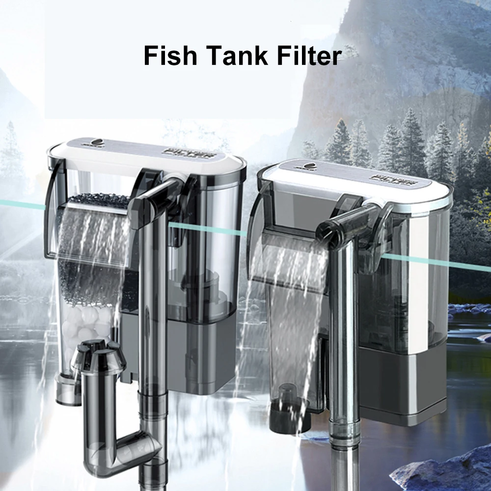 6 видов подвесной аквариумный фильтр-аквариум фильтр для водопада подвеска кислорода водяной насос высокого давления фильтра для аквариума 220 V-240 V