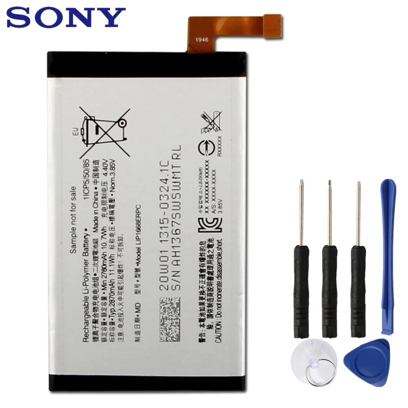 

Original Replacement Sony Battery LIP1668ERPC SNYSQ68 For SONY Xperia 10 I3123 Authentic Phone Battery 2870mAh
